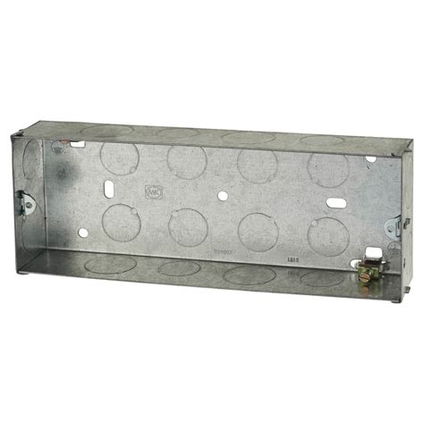 3 gang metal back box screwfix|galvanized metal back box dimensions.